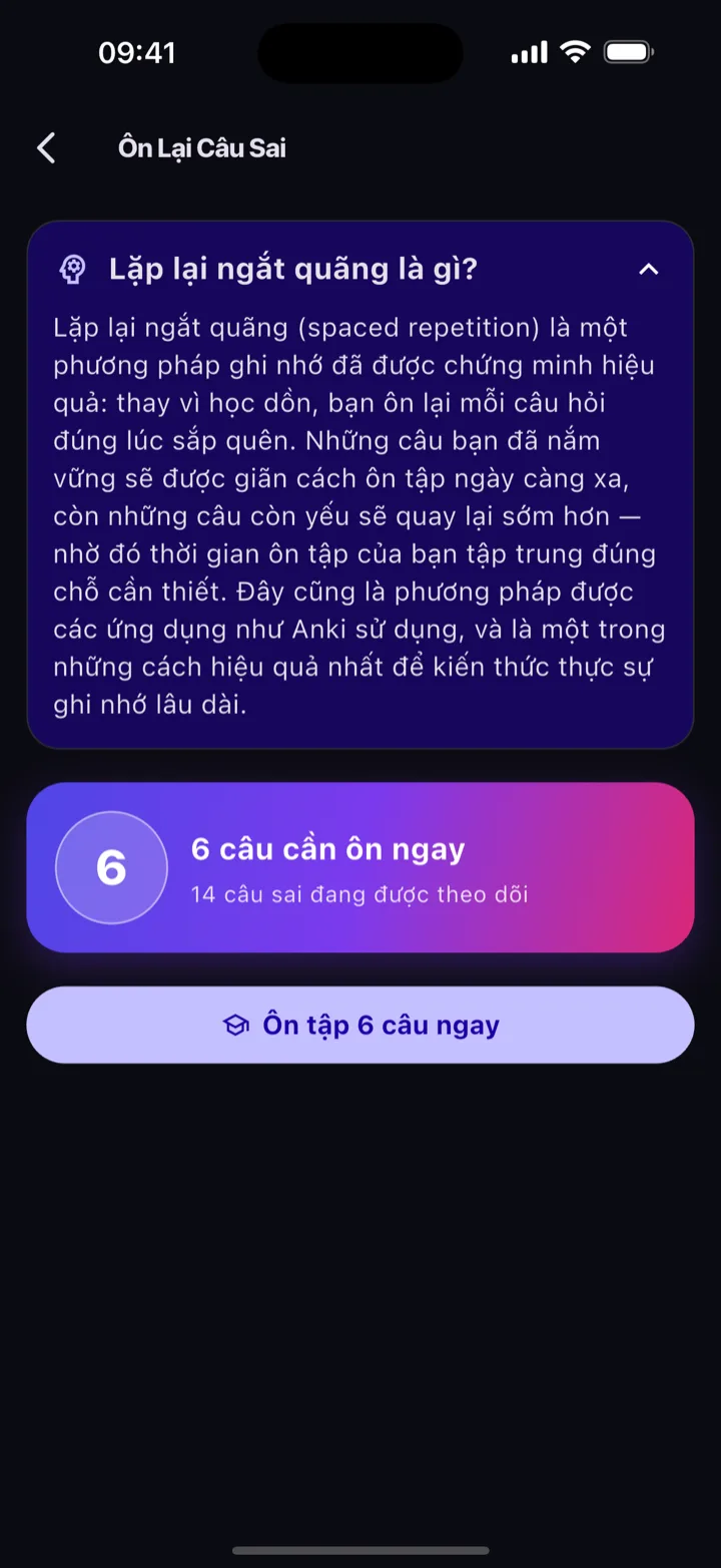 Ôn tập thông minh